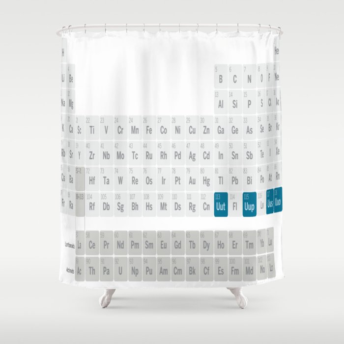 Mendeleev Periodic Table Shower Curtain By Lovehope