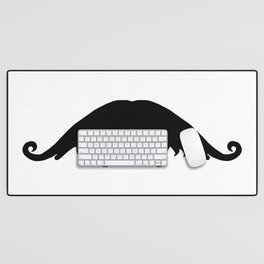 Fancy Black Mustache Desk Mat