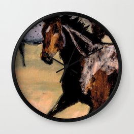 Galloping Horse Close-Up Wall Clock