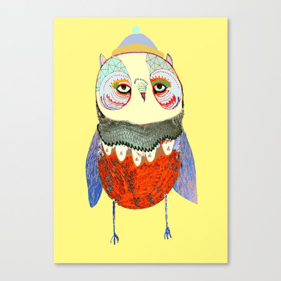 Owl Chick Canvas Print