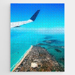 Miami Florida South Beach aerial view Jigsaw Puzzle