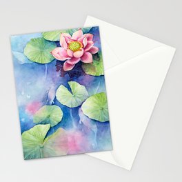 Water Lilies Stationery Cards