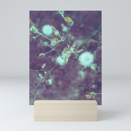 Dandelions in fog Mini Art Print