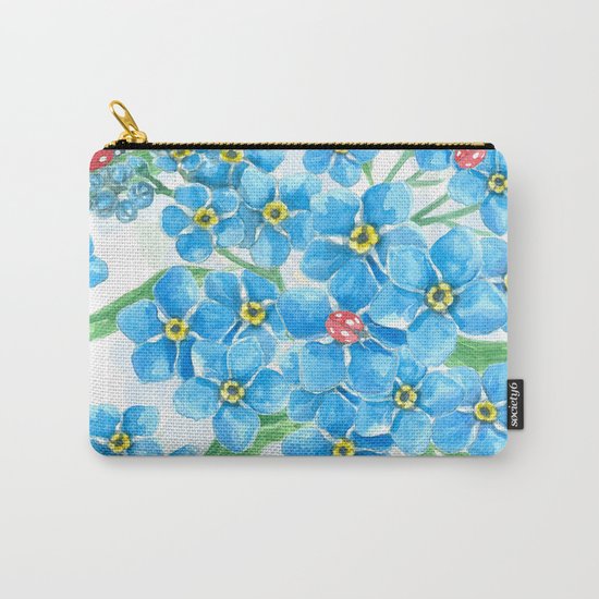 Forget me not seamless floral pattern Carry-All Pouch