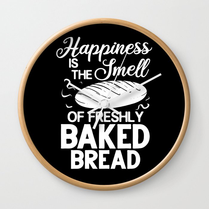 Bread Baker Maker Dough Baking Beginner Wall Clock