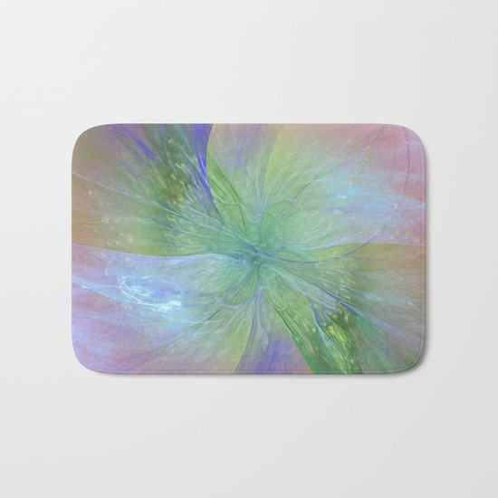 Mystic Warmth Abstract Fractal Bath Mat