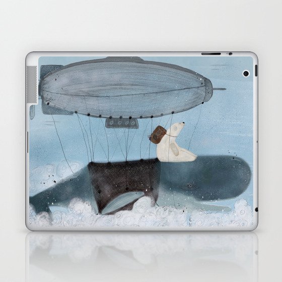 barney and the whale Laptop & iPad Skin