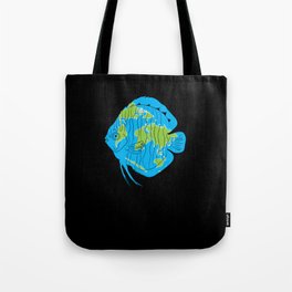 earth blue planet fish Tote Bag