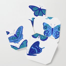 Texas Butterflies – Blue and Teal Coaster