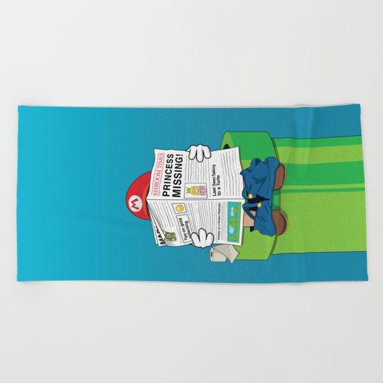 Mario Beach Towel