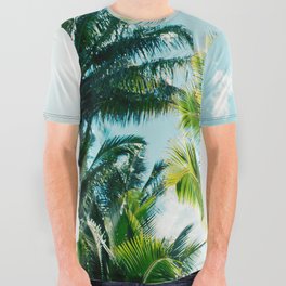 Beach Palms All Over Graphic Tee