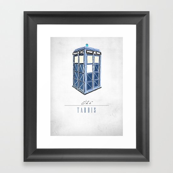 The Tardis Framed Art Print