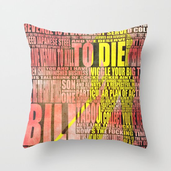 Kill Bill redux Throw Pillow