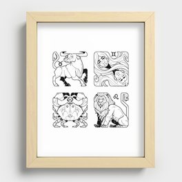 Zodiacs 8/12 Recessed Framed Print