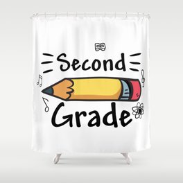 Second Grade Pencil Shower Curtain