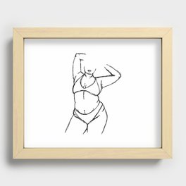 Inhale the New Sh*t Recessed Framed Print