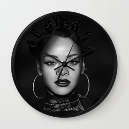 David's Portrait #1 Rihanna Wall Clock