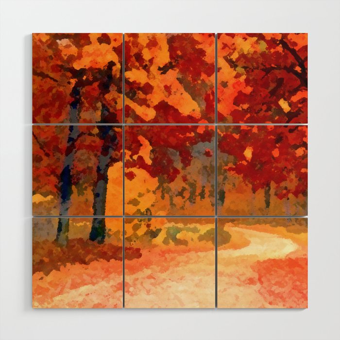 Path in Autumn Wood Wall Art