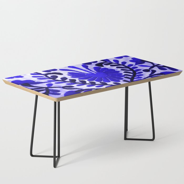 Beautiful Midnight Blue Mexican Flower Coffee Table