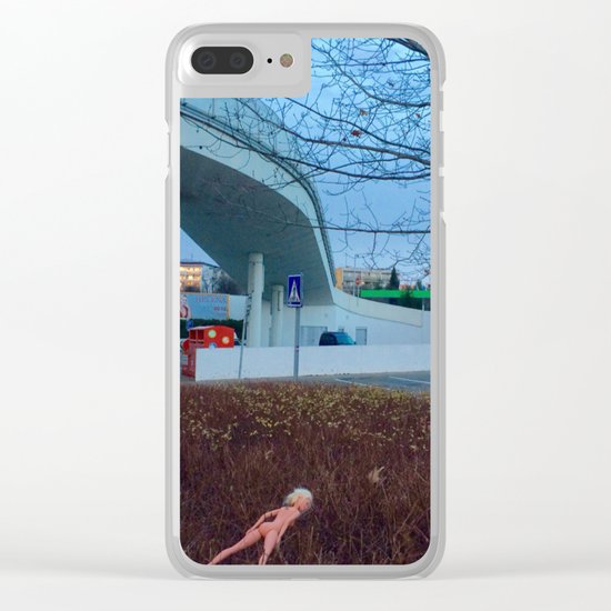 prague, lost Barbie girl Clear iPhone Case