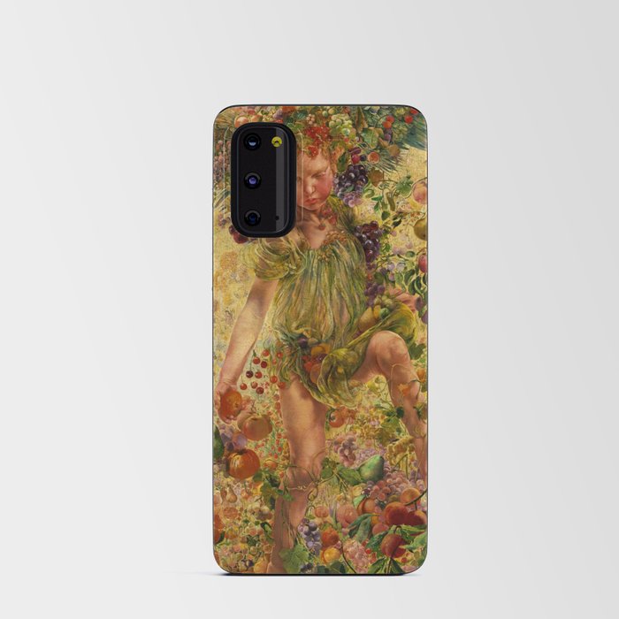The Four Seasons, Autumn by Leon Frederic Android Card Case