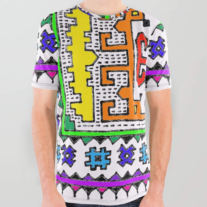 Bohemian rug 24. All Over Graphic Tee