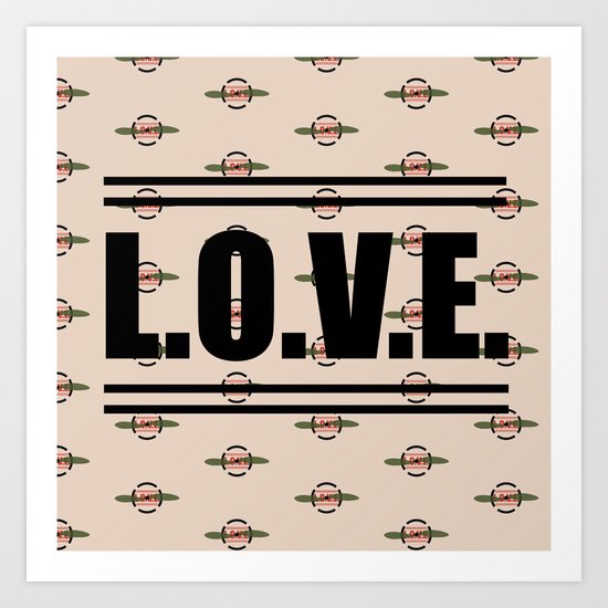 LOVE Russian Autumn Art Print