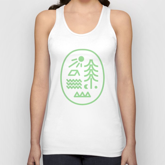 Abstraction_SUNRISE_MOONLIGHT_CAMPING_OUTDOOR_NATURE_POP_ART_0409A Tank Top