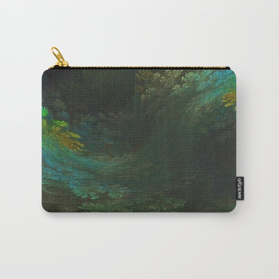 Abstract Fractal Design 2 - Vegetation and Forest Look Carry-All Pouch