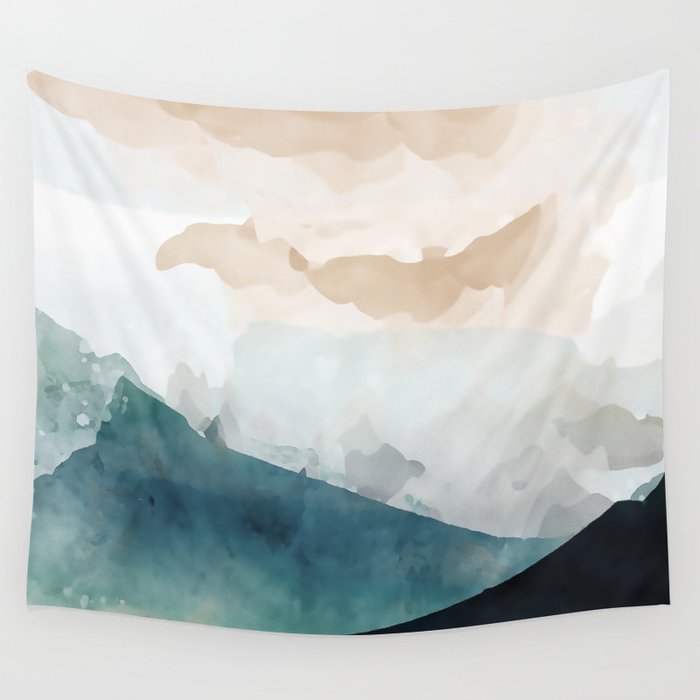Soft Peaks Wall Tapestry