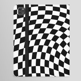 Trippy Swirl // Black & White iPad Folio Case