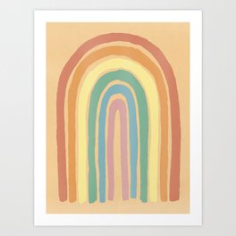 Warm Rainbow Art Print