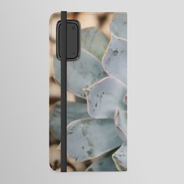Mexico Photography - The Echeveria Lilacina Plant Android Wallet Case