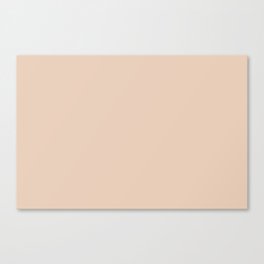 Pale Pastel Pink Solid Color Hue Shade 2 - Patternless Canvas Print