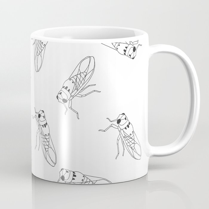 V-I-B-E-S (pattern, b&w) Coffee Mug