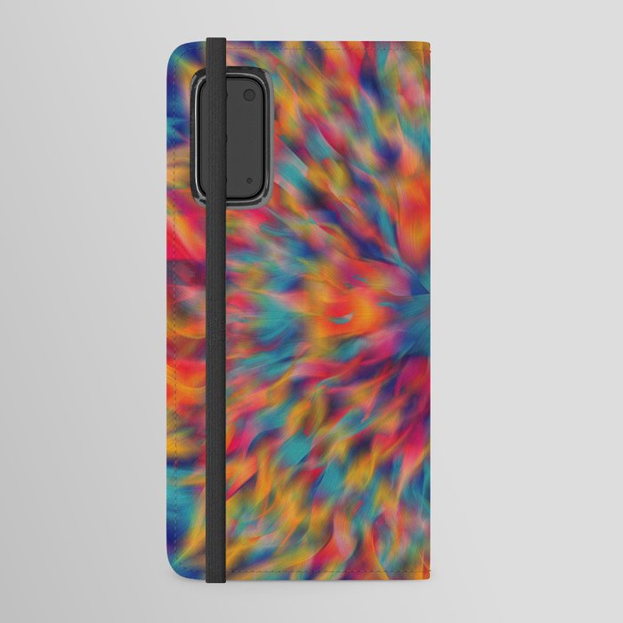 psychedelic fire Android Wallet Case