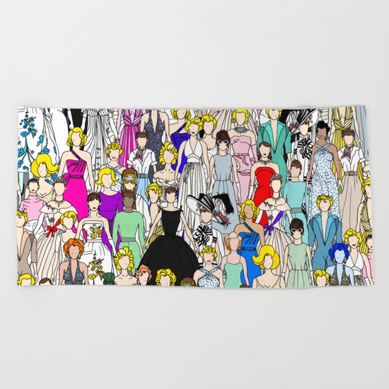 Tokyo Punks - Feminist Multicultural Unite Beach Towel