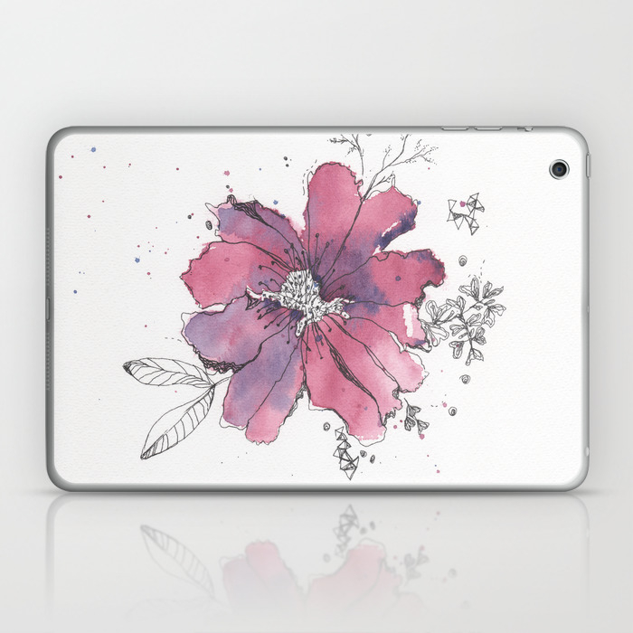 Flor Morada Laptop Ipad Skin By Monicavera13 Society6