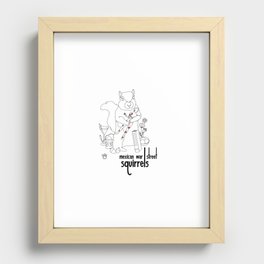 Mexican War Streets Squirrels AAA Recessed Framed Print