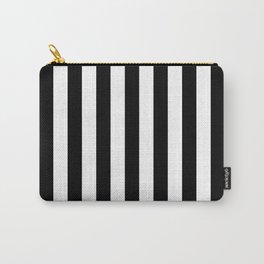 Vertical Black and White Stripes - Lowest Priced Carry-All Pouch
