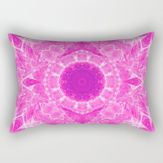 Vibrant pink kaleidoscope Rectangular Pillow