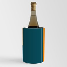 Abstract geometric in orange Wine Chiller