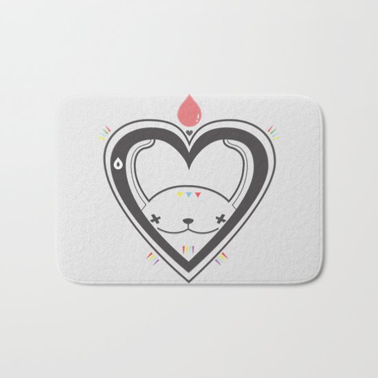 HEART ♥ DROP Bath Mat