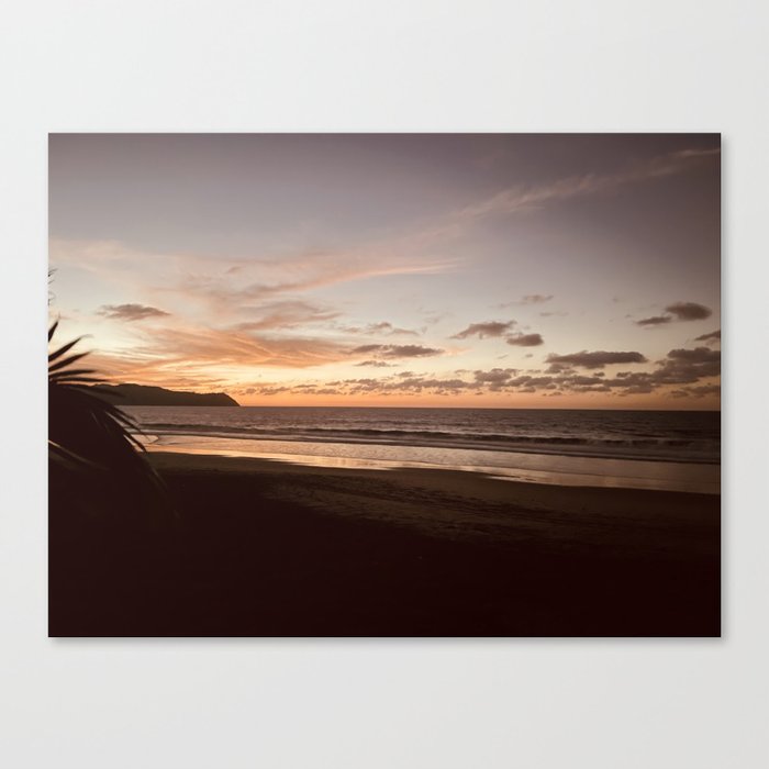 Golden Hour Sunset on the Beach by ValerieAmber @valerieamberch Canvas Print