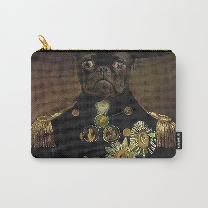Pug Sea Captain Portrait Painting | Dog Lovers! Carry-All Pouch