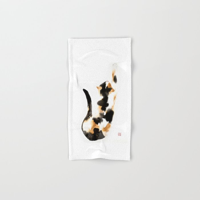 Calico cat Hand & Bath Towel