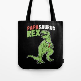 Papasaurus | Father's Day Dinosaur Tote Bag