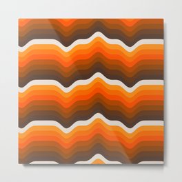 Range - Golden Metal Print