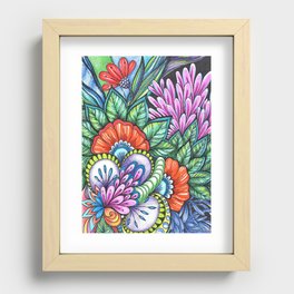 Zenflowers by Olha Chubay Recessed Framed Print