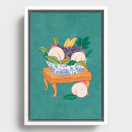 Minhwa: Fruits on the Paw Table A Type Framed Canvas